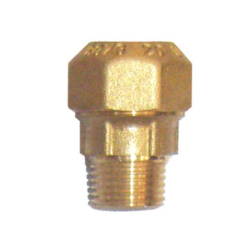 Raccord droit compression laiton male 3/4'' x 25
