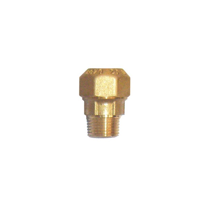 Raccord droit compression laiton male 3/4'' x 25