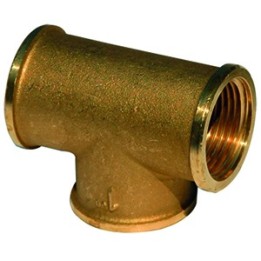 Te 90° laiton 130l fff 1''