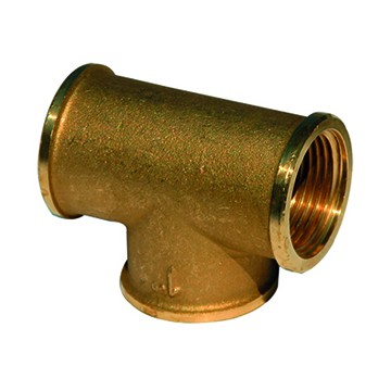Te 90° laiton 130l fff 1''