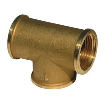 Te 90° laiton 130l fff 1/2''