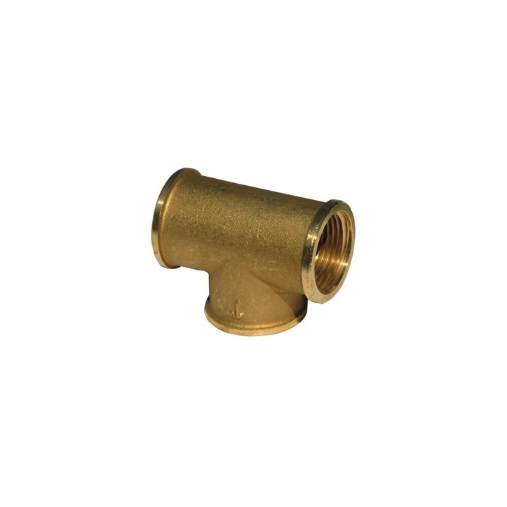 Te 90° laiton 130l fff 3/4''