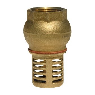 Clapet de pied + crepine laiton femelle 1''1/2