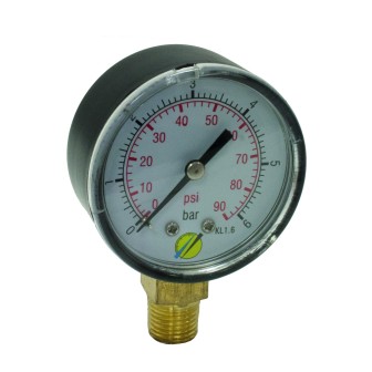 Manometre radial 0-10bars male 1''1/4