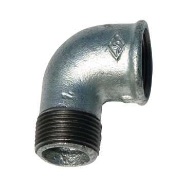 Coude 90° galva n°92 mf 3/8''
