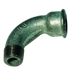 Courbe 90° galva n°1 mf 1/2''