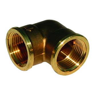 Coude 90° laiton 90l ff 1''
