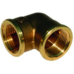 Coude 90° laiton 90l ff 1''