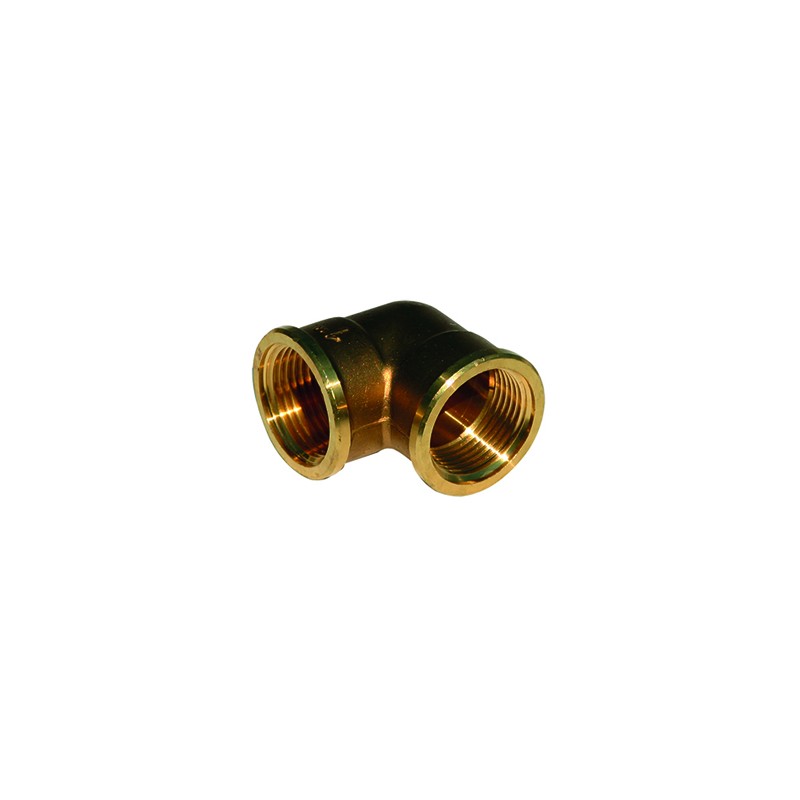 Coude 90° laiton 90l ff 1''