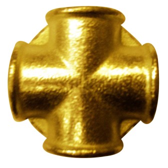 Croix 90° laiton 180l ffff 1''