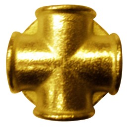Croix 90° laiton 180l ffff 1''
