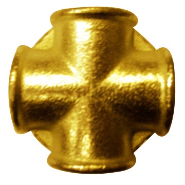 Croix 90° laiton 180l ffff 1''