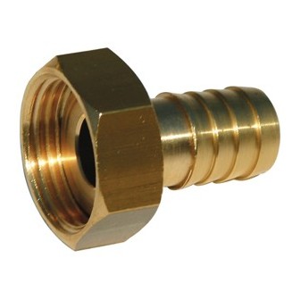 Manchette cannelee laiton ecrou tournant f1'' x 20