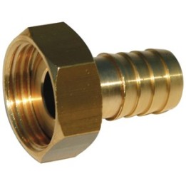 Manchette cannelee laiton ecrou tournant f1'' x 25