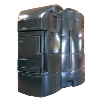 Cuve stockage GNR Fioul Extérieur Plastique - 9000L + Pompe 70L/Min & Gestion de flotte