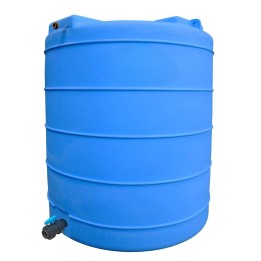 Cuve Stockage Verticale Bleue En Pe 3000l Pre Equipee