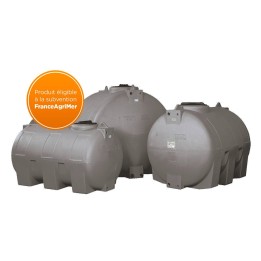 Cuve Stockage Horizontale Gris 5000l Pre Equipee