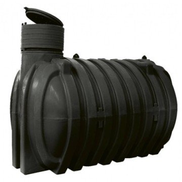 Cuve de stockage d'eau 10000 litres noire, cuve à eau PVC noir