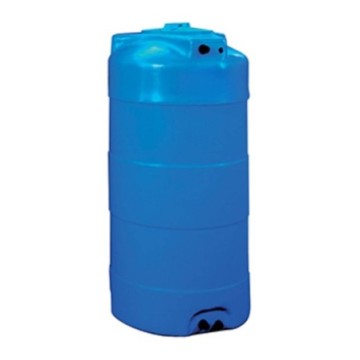 Cuve de récupération d'eau de pluie 1500 L Stockage Verticale Bleue En Pe