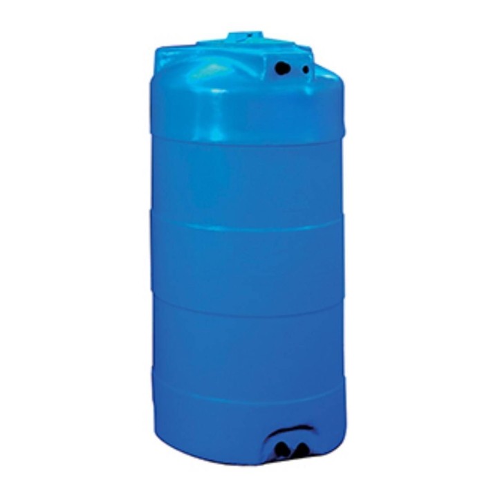 Cuve de récupération d'eau de pluie 1500 L Stockage Verticale Bleue En Pe