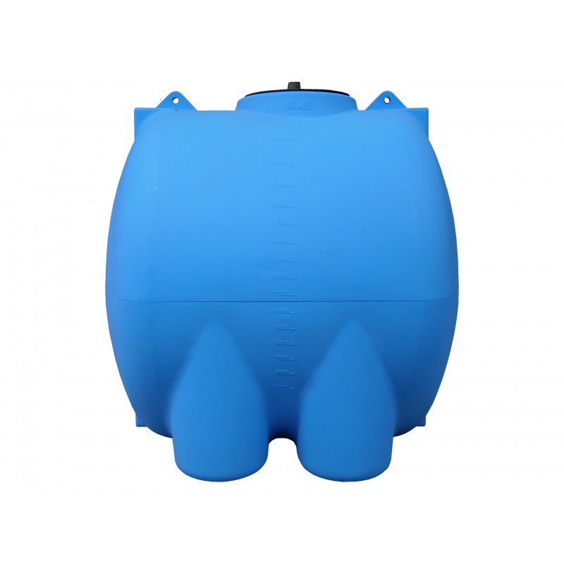 Cuve à eau 2000L Hors-sol Horizontale Encombrement Réduit